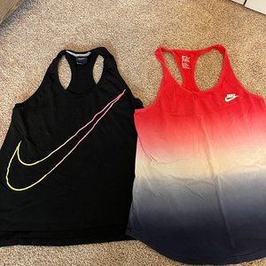 Set of Two Nike Tank Tops, Size M